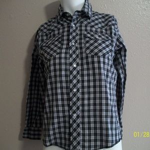 Wrangler Pearl Snap Shirt Lg